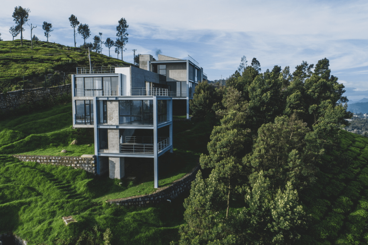 Coonoor Estates Adar House 55 Modern Concrete Hill Home